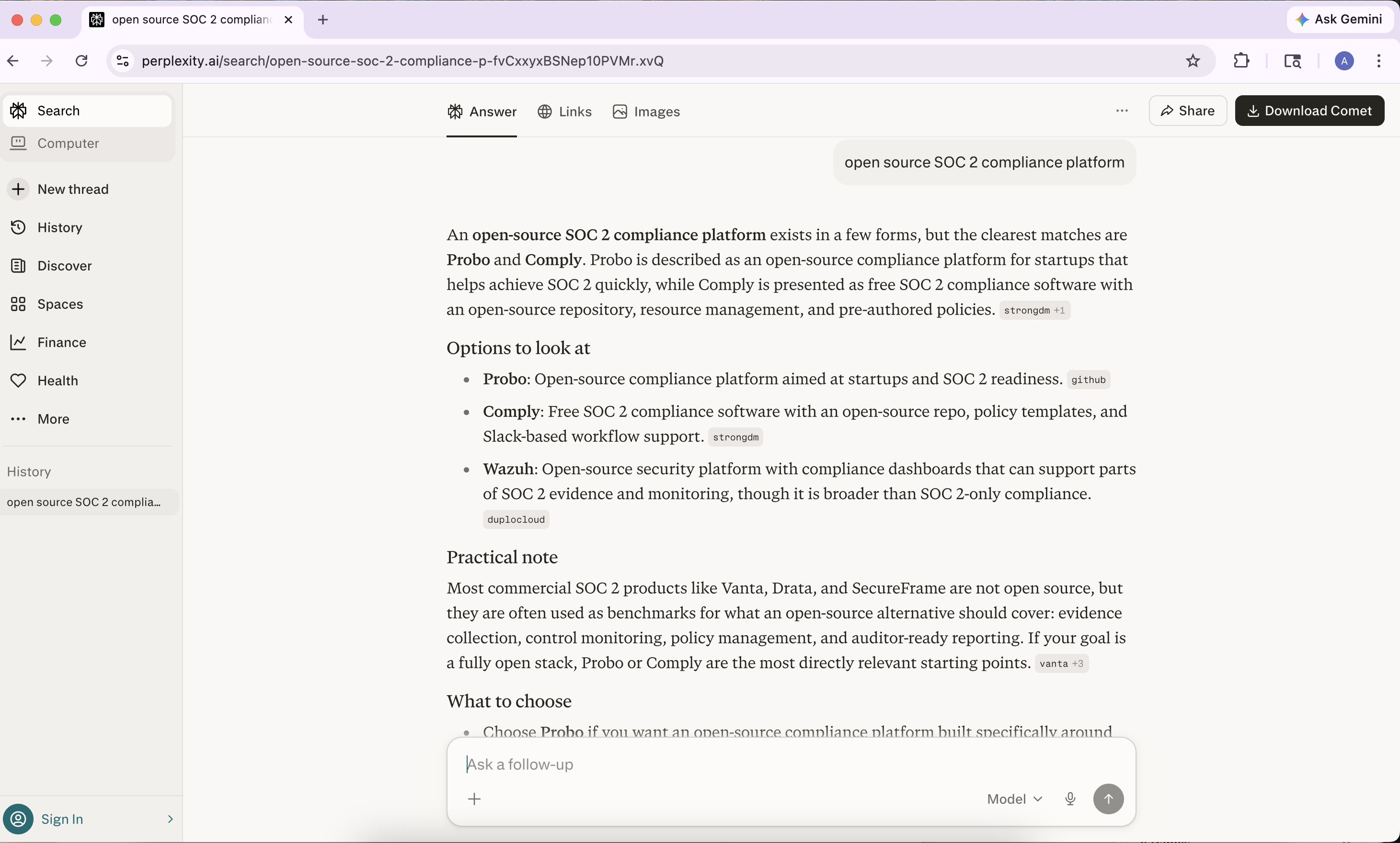 Perplexity Response: Probo already ranks #1 in its niche